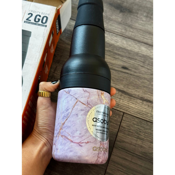 Asobu Frosty Beer 2 Go Brand New in Box Beer Bottle and Can Coozie $42 Retail - Picture 3 of 11